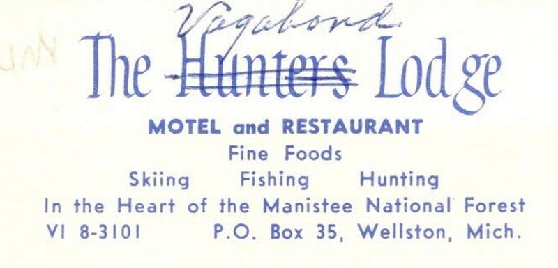 Hunters Lodge (Lumberjack Lodge, Vagabond Lodge) - Vintage Postcard (newer photo)